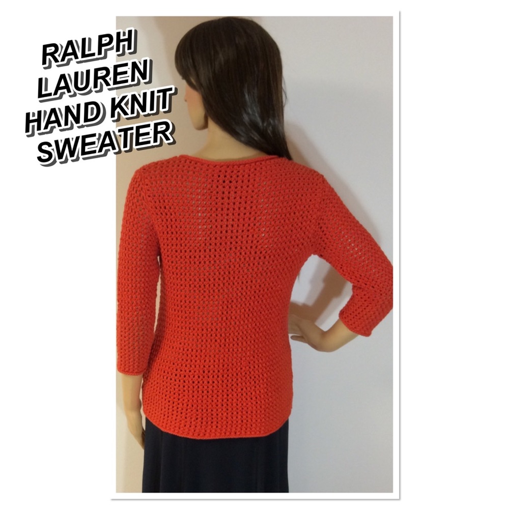 LAUREN RALPH LAUREN EXCLUSIVE HAND KNIT SWEATER - Picture 2 of 5